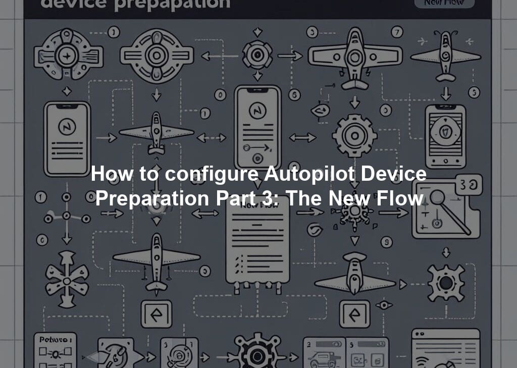 How to configure Autopilot Device Preparation Part 3: The New Flow