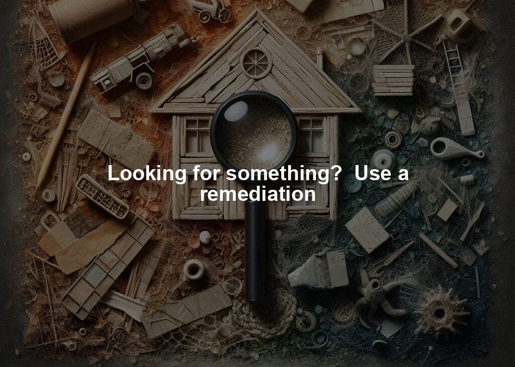Looking for something?  Use a remediation