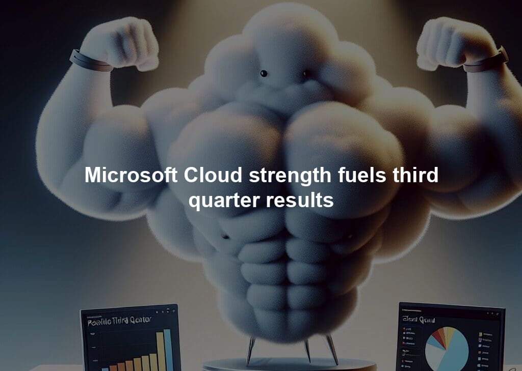 Microsoft Cloud strength fuels third quarter results