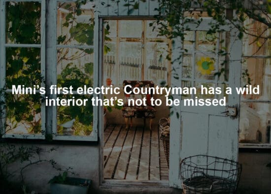Mini’s first electric Countryman has a wild interior that’s not to be missed
