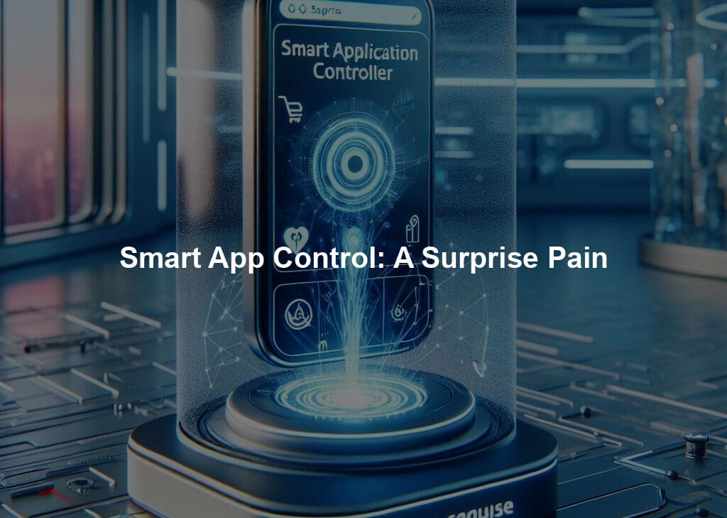 Smart App Control: A Surprise Pain