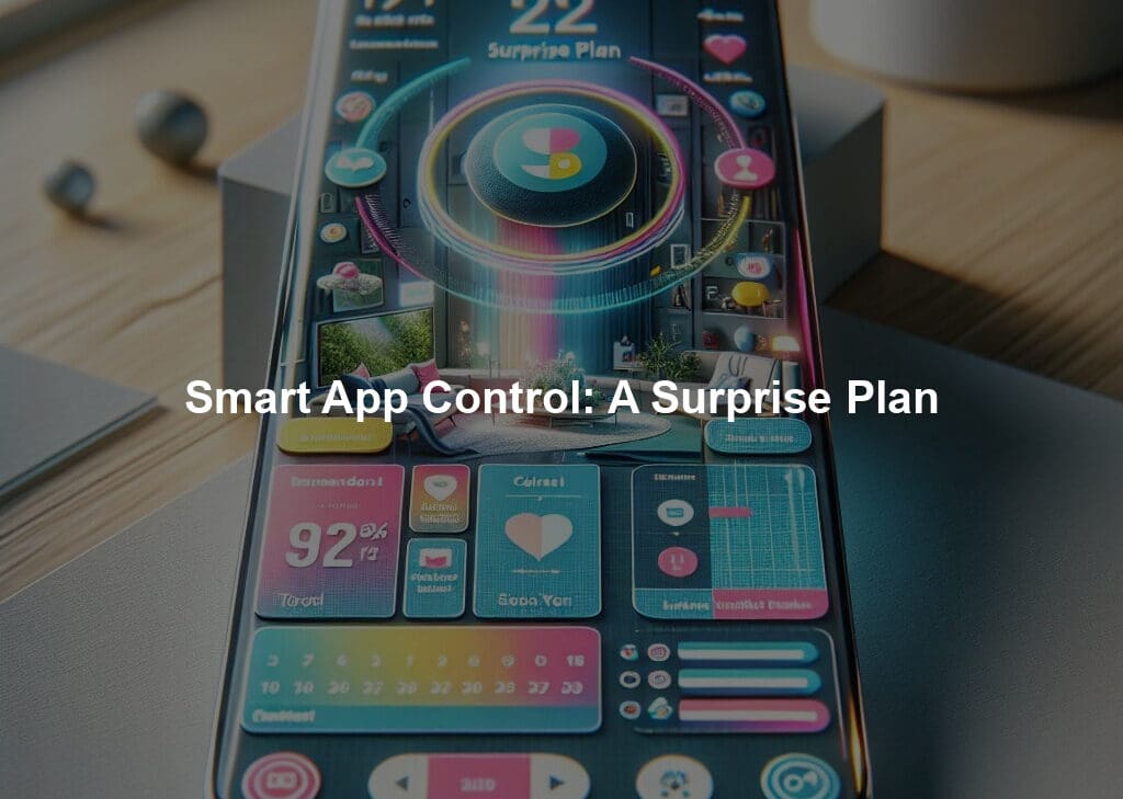 Smart App Control: A Surprise Plan