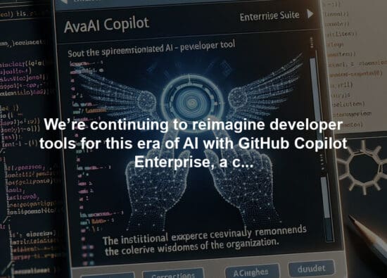 We’re continuing to reimagine developer tools for this era of AI with GitHub Copilot Enterprise, a customized companion that places the institutional expertise of an organization at the fingertips of every developer.